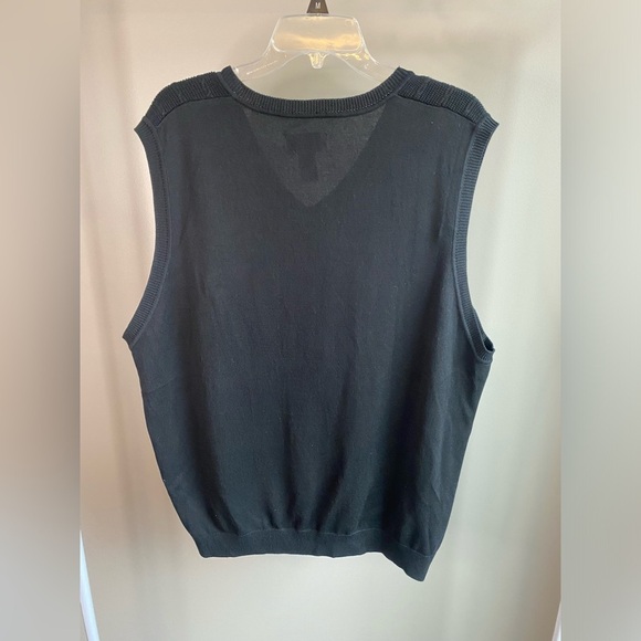 Cutter & Buck silk/cotton blend vintage cable knit sweater vest - Picture 3 of 5